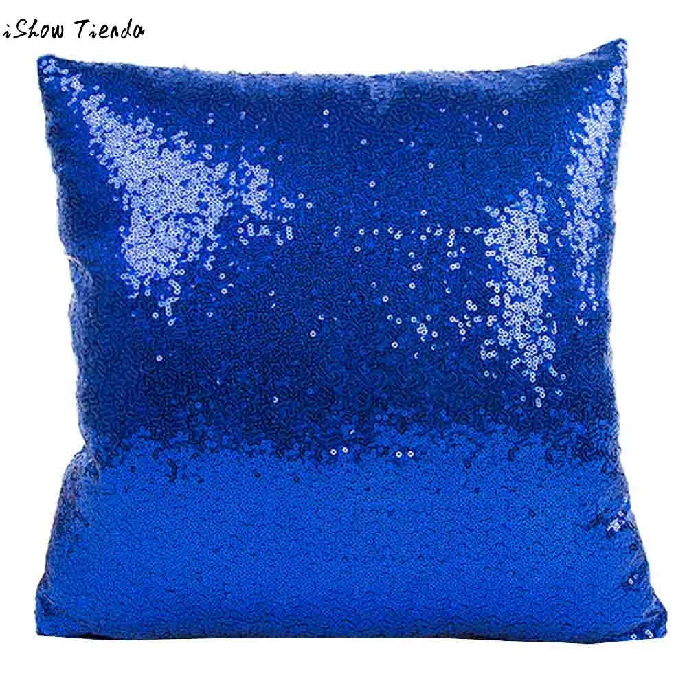 Hot sale pillow cover Solid Color Glitter Sequins Throw Pillow Case Cafe Home pillow Coversin