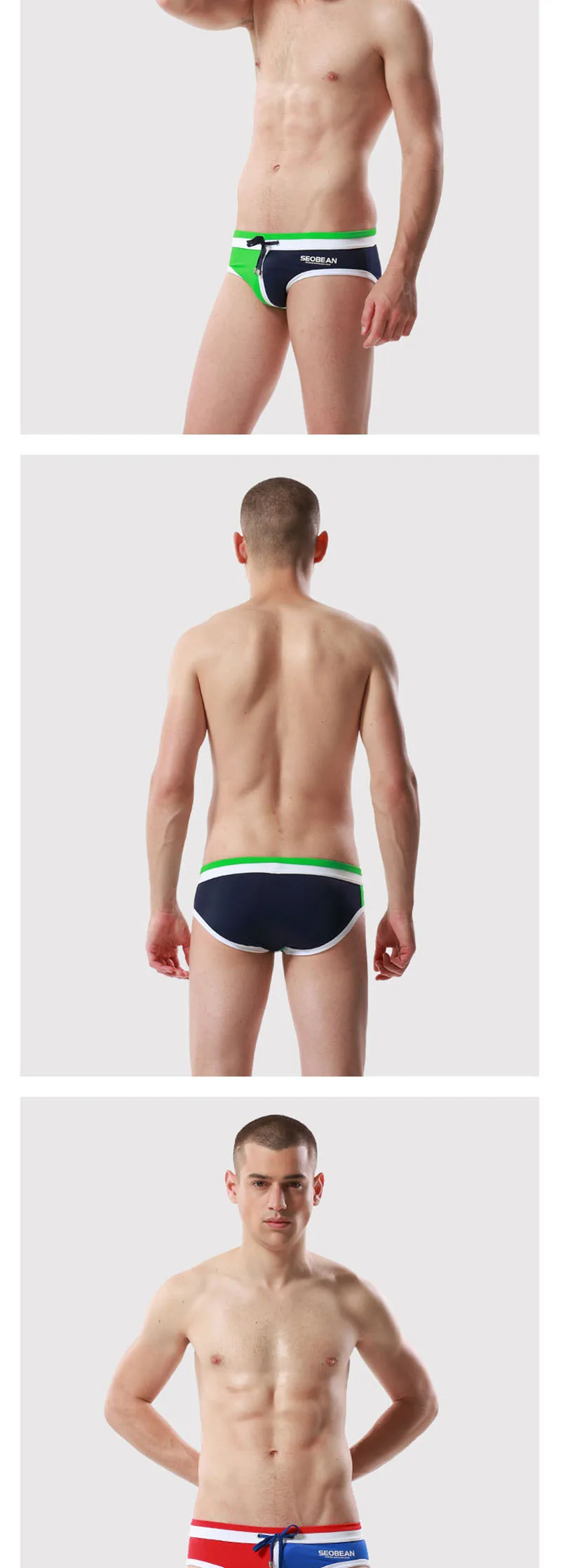 RAY GRACE/Летние плавки для плавания, мужские сексуальные плавки с низкой талией, пляжные шорты, сексуальные мужские дышащие удобные Лоскутные