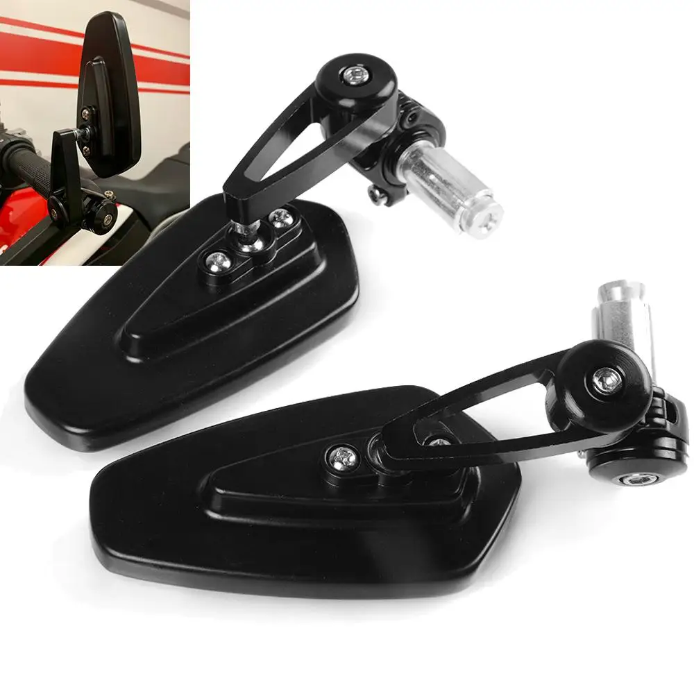 

7/8" 22mm Motorcycle Accessories Rearview Mirrors Handle Bar End For Honda CBR 600 F3 F4 F4I 1000 RR Ninja ZX 6R 9R ZX10R Katana
