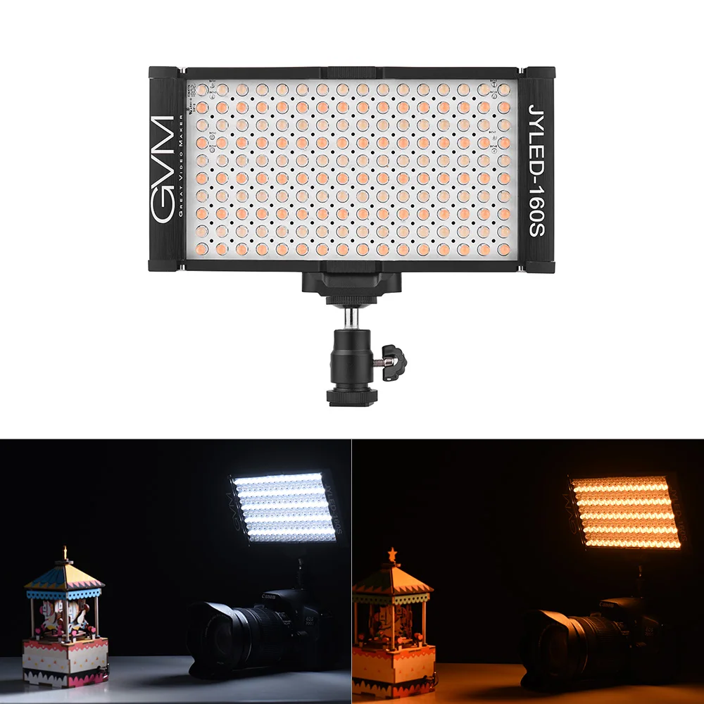 GVM 160 LED 2300K Светильник 6800K свет с регулируемой яркостью сверхмощный панельный на