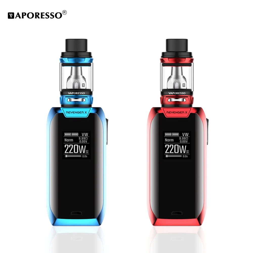 Электронная сигарета Vaporesso Revenger X Kit 220 Вт 2 мл 5 NRG бак вейп набор с катушкой