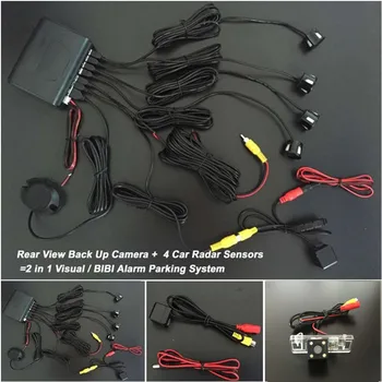 

HD CCD Night Vision Car Rear View Camera + Car Reverse Parking Sensors Backup Radar Car Detector System For Peugeot 106 / 1007