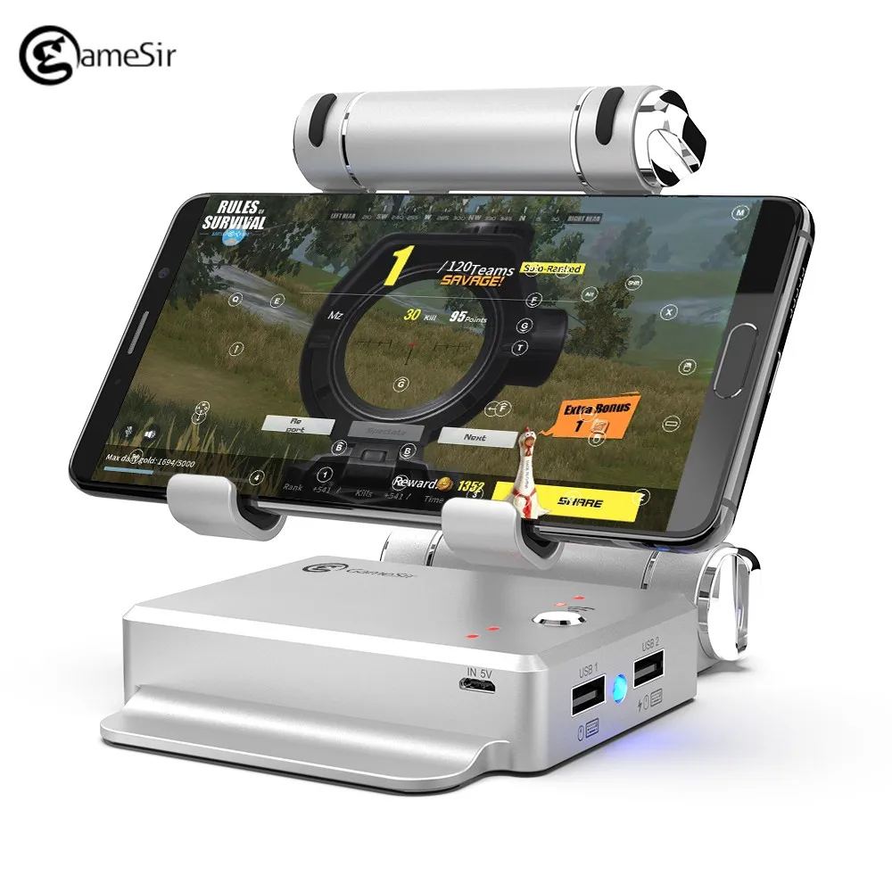 Gamesir X1 Battledock Gamepad Keyboard and Mouse Converter Stand Portable Phone Holder Cheater for PUBG / FPS Games | Электроника
