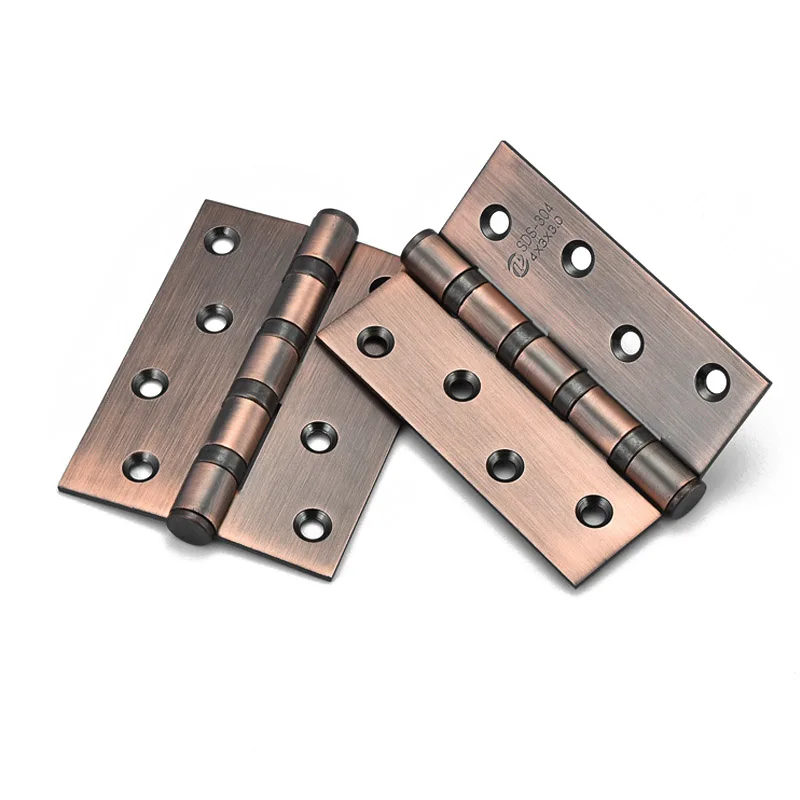 

New Hot 1 Pair 4 Inch Door Hinges Stainless Steel Wood Doors Cabinet Drawer Box Interior Hinge Furniture Hardware Accessories