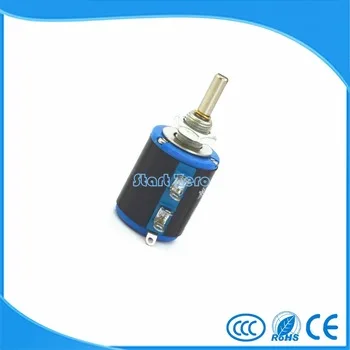 5PCS WXD3-12 Shaft Dia 100R~47K Ohm Rotary side Multiturn Potentiometer wire-wound potentiometer WXD3