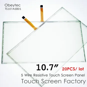 

20PCS! Obeytec 10.7" Five-wire Touch Screen Panel, Glass touch screen technology, AA 216.96*135.8 mm, TS107A5B01