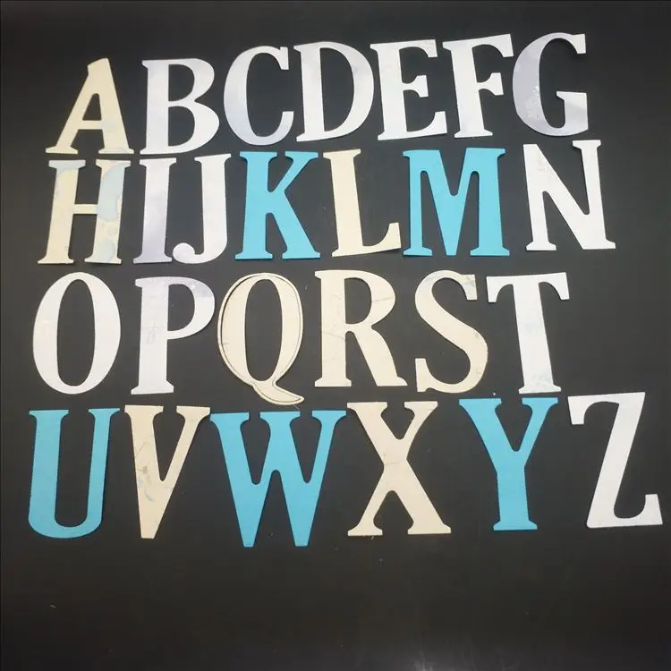 

5CM Large Letters Craft Metal Cutting Dies For Scrapbooking New 2018 Stamps Alphabet Words Knife Frame Dies Template Embossing