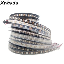 1 м 2 3 4 5 WS2812B 30/60/74/96/144 светодиодов/m цветных (RGB) светодиодных лент