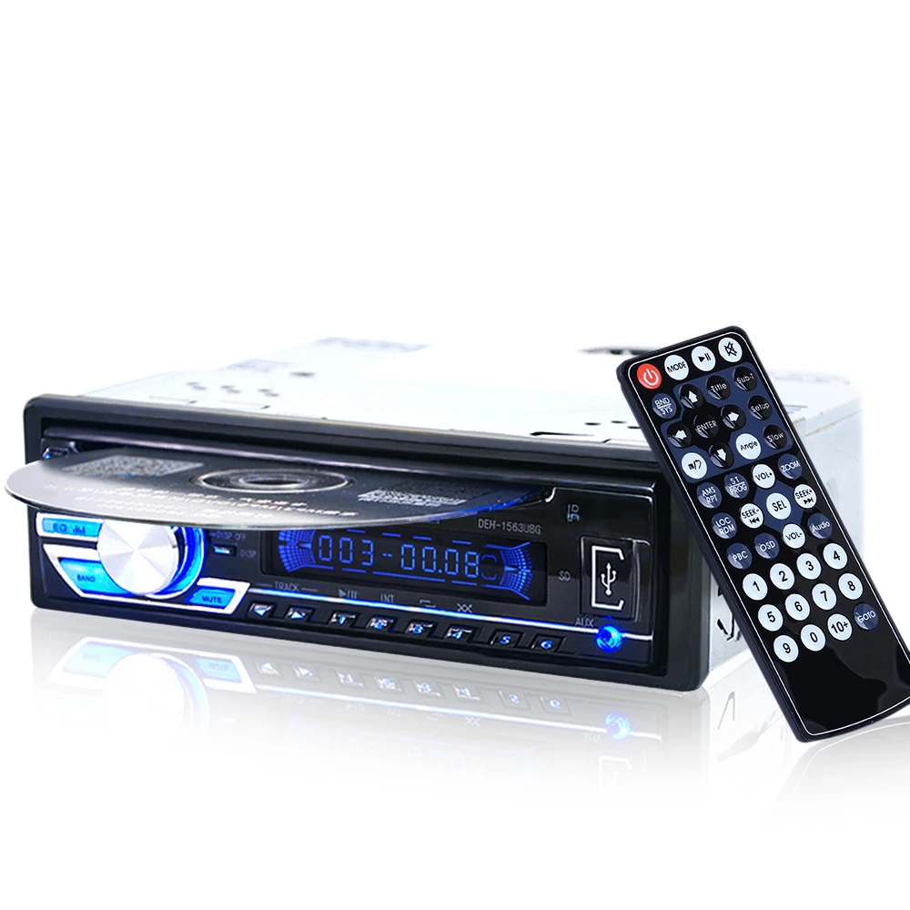 12V car radio stereo audio FM receiver USB DVD CD MP3 SD player car