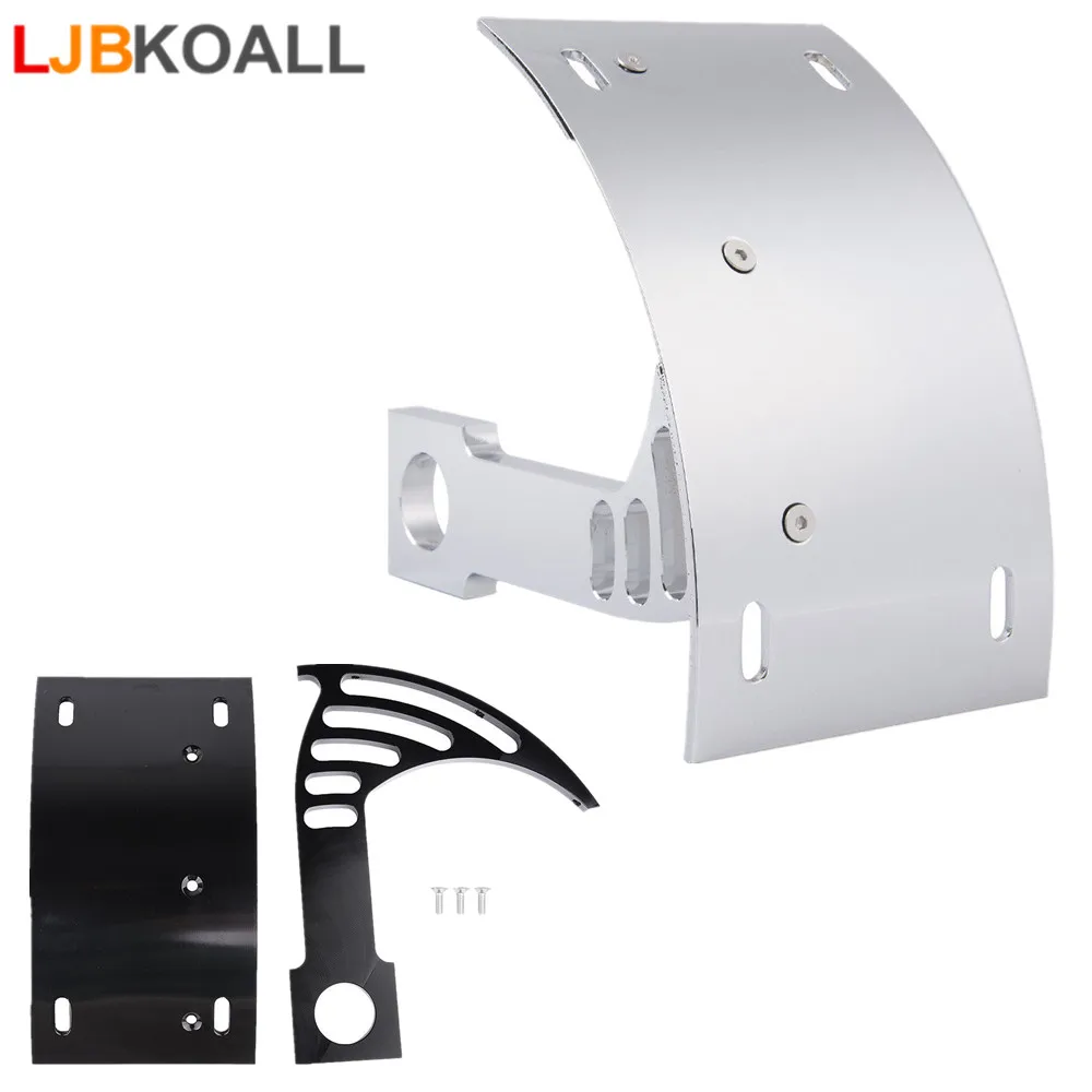 Black Chrome Swingarm Side Mount Curve License Plate for Kawasaki Ninja