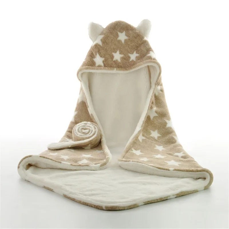 

Winter Newborn Baby Kid Blankets Thicken Infant Coral Fleece Sleeping Parisarc Soft Warm Envelop Swaddle Blanket Bebe Sleep Sack