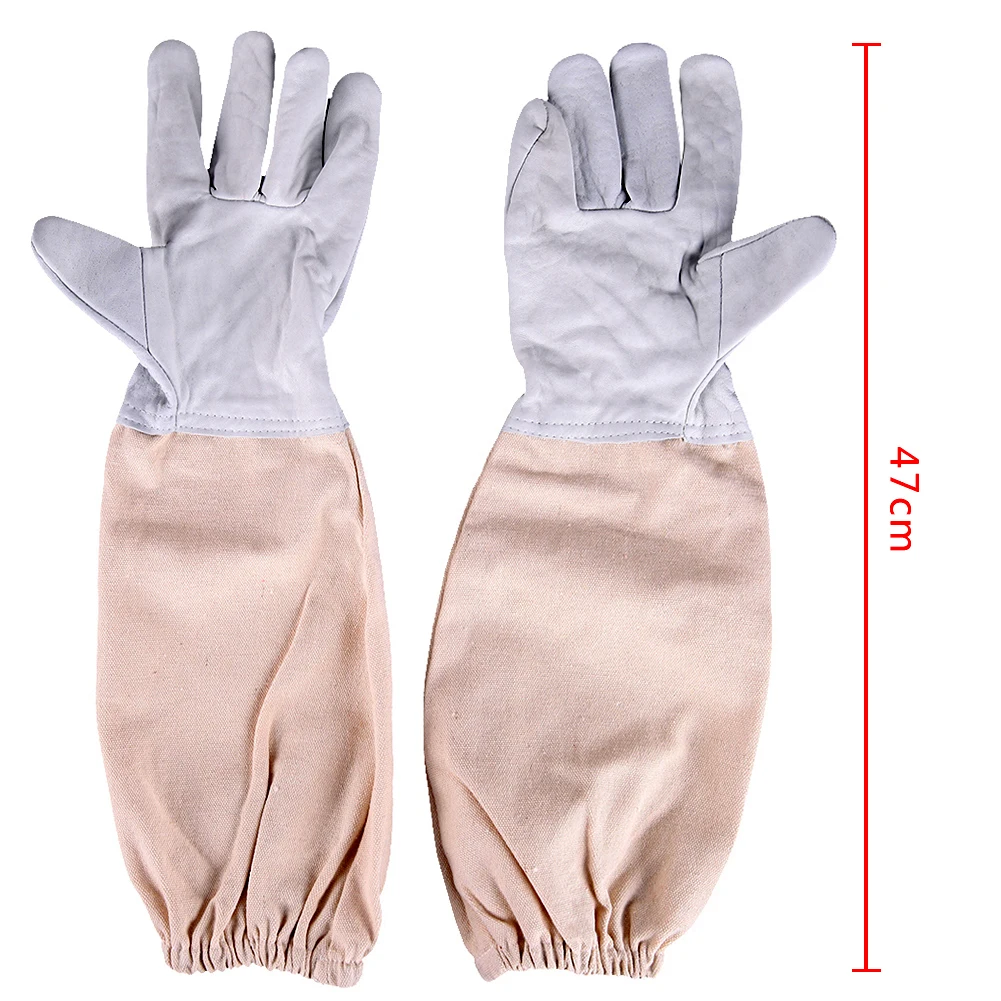 

1Pair Beekeeper Prevent Gloves Protective Sleeves Ventilated Professional Anti Bee for Apiculture Beekeeper Beehive