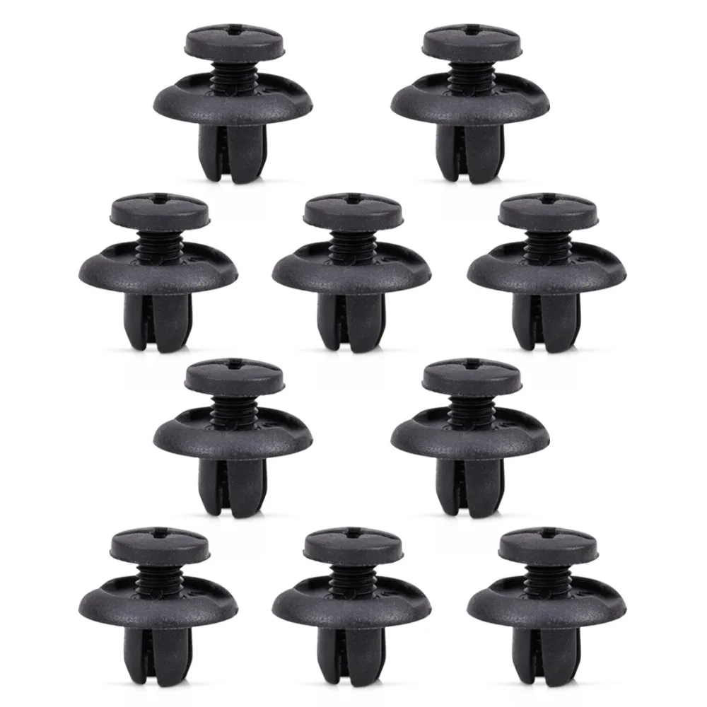 

beler 10pcs nylon Fender Liner Clips Universal For Honda Accord Civic CRX Del Sol Acura Vigor 91512-SM4-003 Fits For 8mm Hole