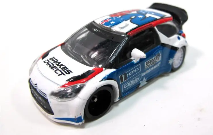 Высокая моделирования CITROEN DS3 WRC гоночная модель, 1: 64 сплава автомобиля игрушки, металлические литья, Коллекция игрушечных автомобилей