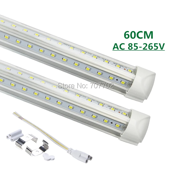 10 шт. V образные светодиодные лампы T8 600 мм 20 Вт 0 6 м|tube light|led lightt8 600mm |