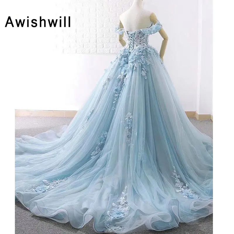 baby blue fancy dress