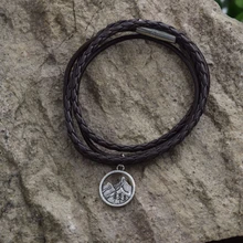 SanLan украшение поход на открытом воздухе подарки прекрасный сосновый браслет с деревом под горой Пешие прогулки ювелирные изделия