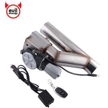 

evil energy 2.5" Stainless Steel Headers Y Pipe Electric Exhaust CutOut Kit With Remote Control