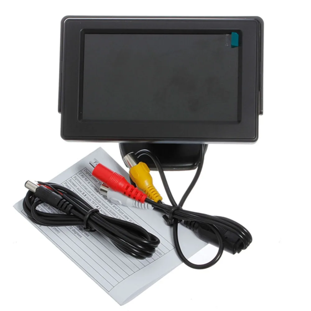 

4.3 inch Car LCD Monitor Sun visor Auto TFT Display PAL/NTSC (Automatic throw-over) Two-Way Video Input Rearview Mirror Screen