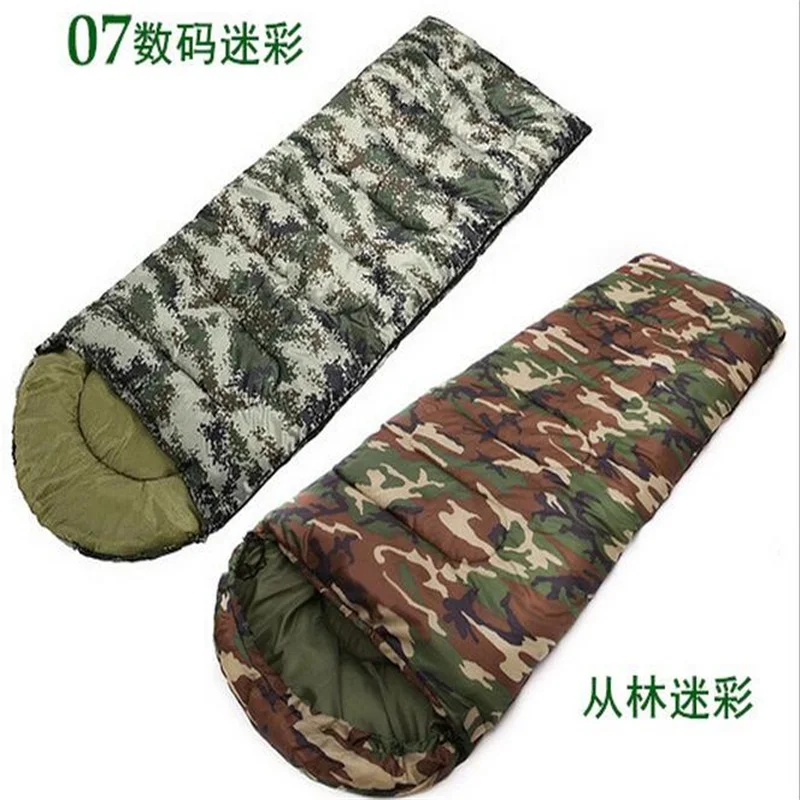 

Thicken Portable Outdoor Camping Tent Sleeping Bags Camouflage Envelope type Sleeping Bag