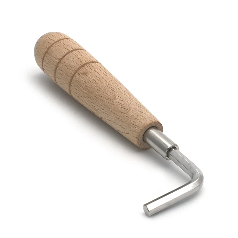 Chiave esagonale da 4 mm in metallo Henan con manico in legno per chitarra mandolino Chiave esagonale da 4 mm in metallo Henan con manico in legno per chitarra mandolino