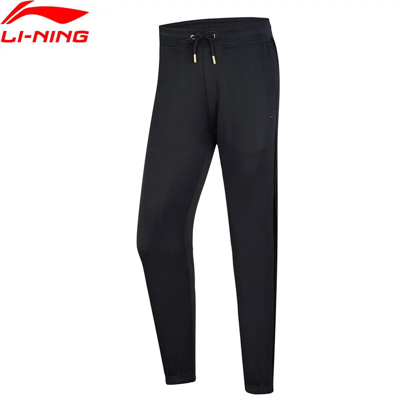 

Li-Ning Women's The Trend Sweat Pants 52% Cotton 48% Polyester Regular Fit Elastic LiNing Sports Pants Trousers AKLN732 COND18