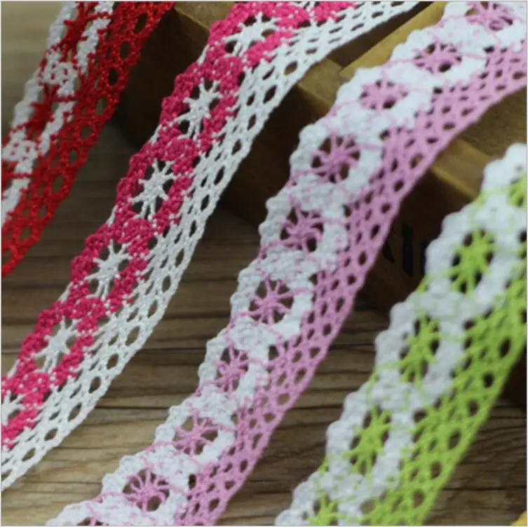 

K15306 5Y Canday color Knitting Wedding Embroidered Diy Handmade Patchwork Polyester Lace TRIM Ribbon Sewing Supplies Crafts