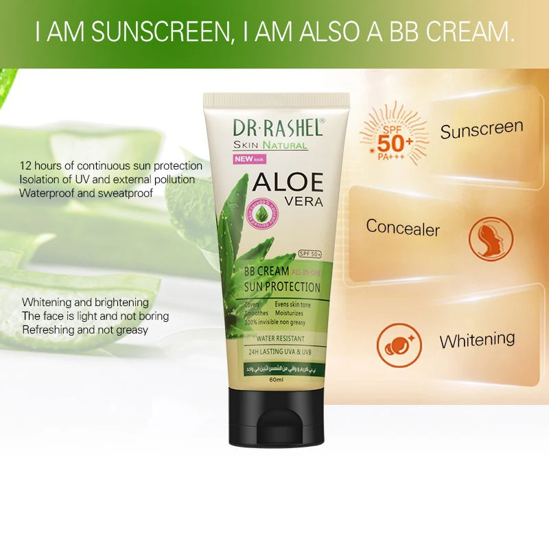 DR. RASHEL алоэ вера BB крем стойкий UVA UVB от солнца Гладкий увлажняющий Невидимый SPF 50