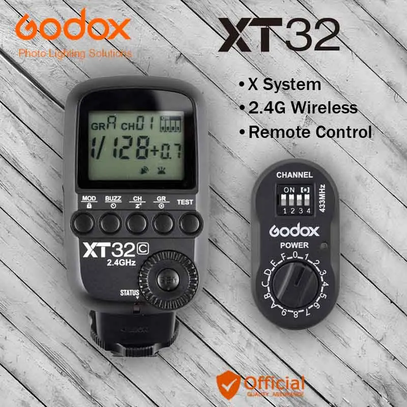 Godox XT32C 2 4G беспроводной HSS триггер вспышки + передатчик триггера для Canon 7D 6D 1DX X1C X1N XT