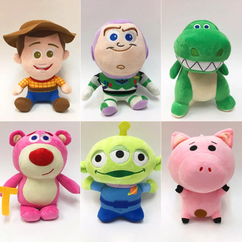 20cm 6pcs/lot Toy Story 4 Woody& Buzz Lightyear Forky Bunny&Ducky Plush Toy Doll Soft Stuffed Birthday Christmas Toys for Child - Цвет: 6pcs