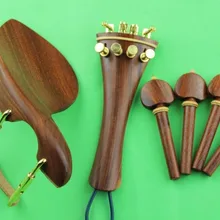 6 компл. высокого качества розового дерева Скрипки фитинги 4/4, Скрипки части Аксессуары