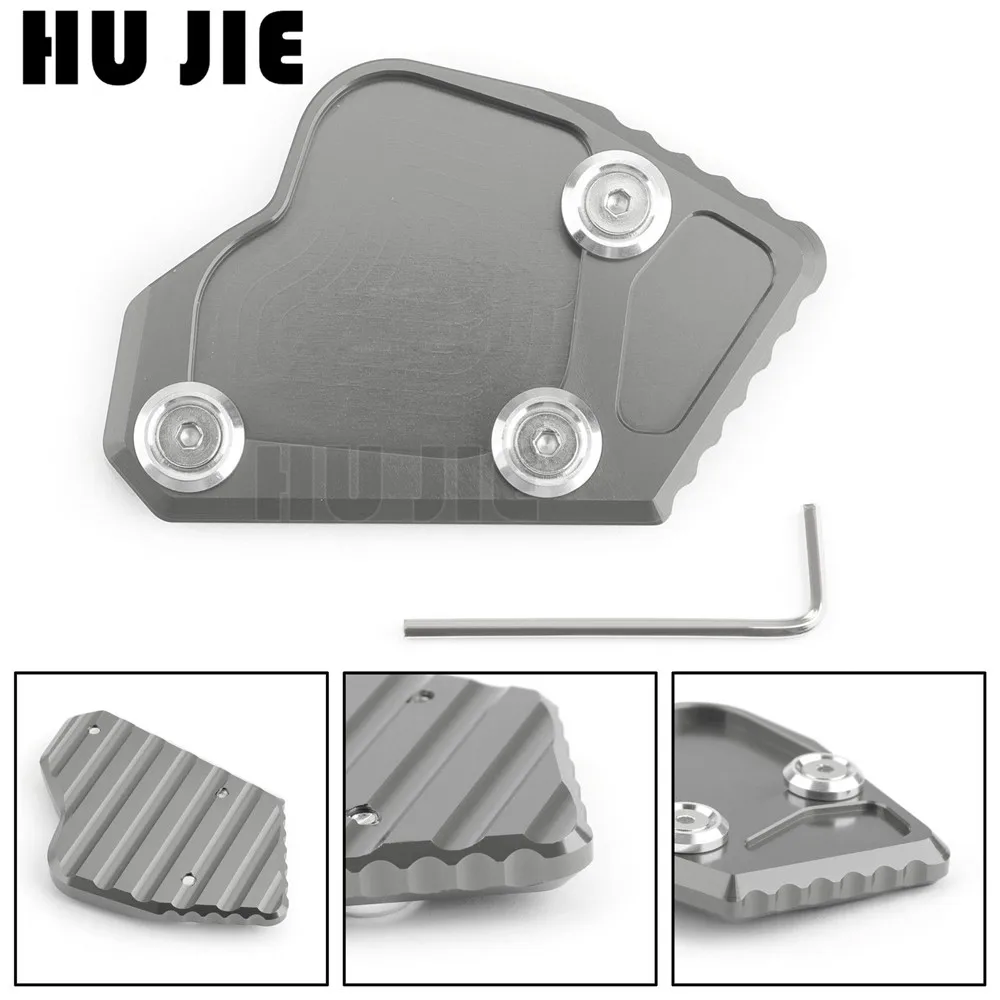 

Gray Blue Motorcycle Kickstand Foot Side Stand Extension Pad Support Plate For BMW K1600GT K1600GTL 2011 2012 2013 2014 2015