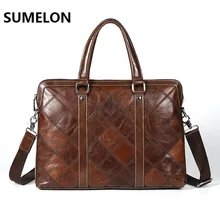 Натуральная кожа мужские сумки из коровей кожи сумки портфель бизнес сумка ноутбук сумка женская сумка-мессенджер