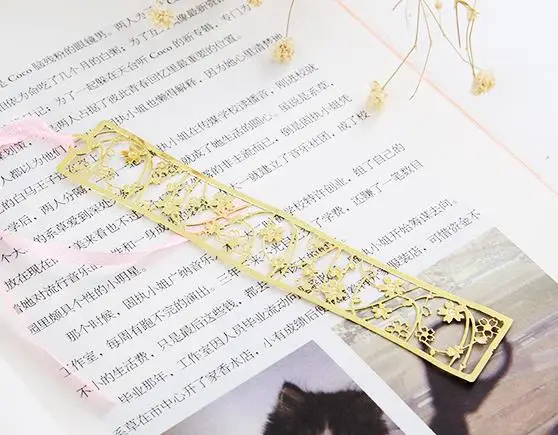 Шт. 1 шт. Горячие Красивые Романтические кролик Cherry металлический шар закладки Япония Южная Корея красивый нежный Металлический Золотой
