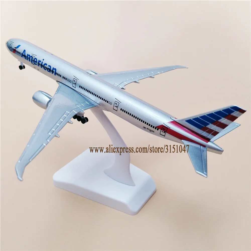 19 см модель самолета Air Американский AA B777 Boeing 777 Airways металлический сплав отлитая |