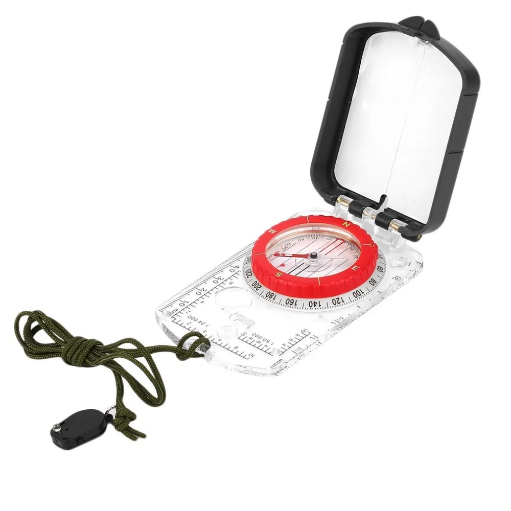 NH NaruteHike Outdoor Professional Multifunctional Luminous Transparent Compass Camping Hiking Compass In Stock