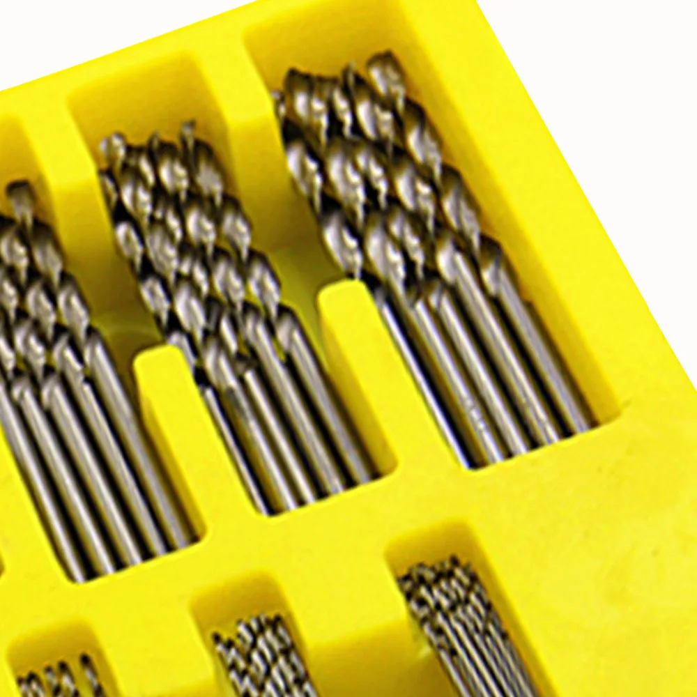 150PCS 0.4 3.2mm Drill Bit Set Small Precision with Carry Case Plastic