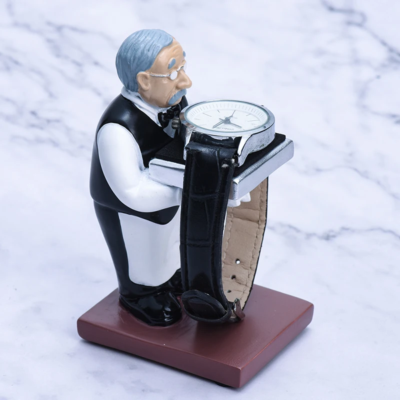 Astronaut Watch Stand Rack Old Housekeeper Ring Earrings Bracelets Necklaces Gift Display Support Organizer With Sponge