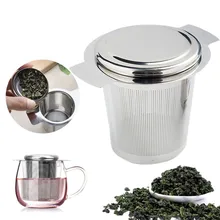 Новая сеточка для заваривания чая из нержавеющей стали, фильтр для заваривания чая с металлическими чашками# NN0215