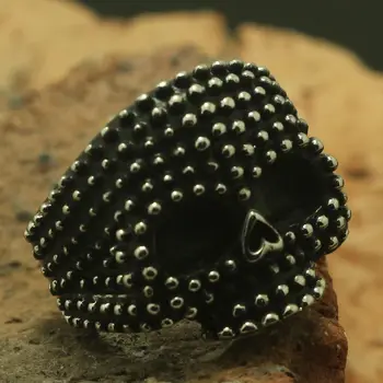 

Men Boy 316L Stainless Steel Cool Punk Gothic Newest Skull Ring Factory Price