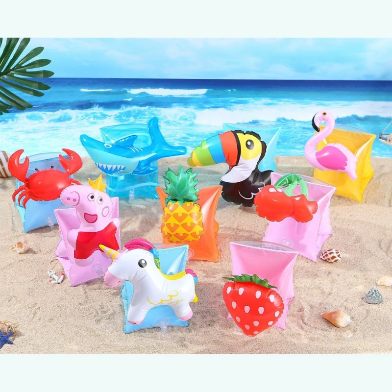 

1 pair of baby arm swim ring children 2-7 years old inflatable swimming pool float swimming beach seaside safety training swimmi