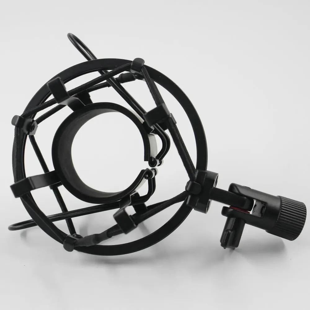 Универсальный черный студийный звукозаписывающий амортизирующее крепление микрофона держатель конденсаторный микрофон зажим подставка Shockmount Mike подвесной паук