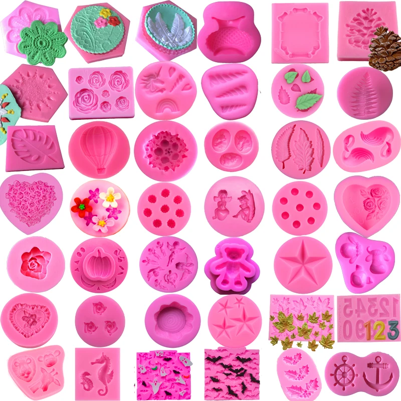 

1PC Sugarcraft Silicone Mold Fondant Mould Cake Decorating Tool Chocolate Gumpaste Candy Soap Mold Kitchen Bakeware Baking Tools