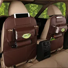 Кожаная складная переносная сумка для хранения на заднем сиденье автомобиля многофункциональные автомобильные органайзеры черные автомобильные портативные сумки для хранения автомобильный органайзер для багажника