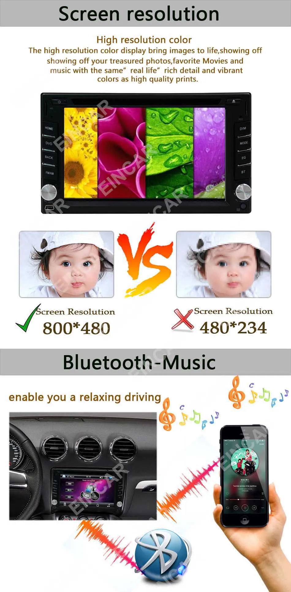 Best Double 2 DIN In Dash GPS Nav Car DVD Player Stereo Radio USB Bluetooth+Map+Cam 6