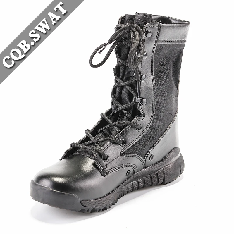 

CQB.SWAT Army Tactical Wearable Super light Black and Sand Boots Military Solid Men's Lace-up Combat Boot size 39-45 ZD-025