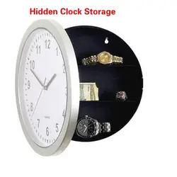 Творческий Скрытая секретный хранения настенные часы деньги ювелирные изделия Ключи Safebox украшение для дома офис безопасности