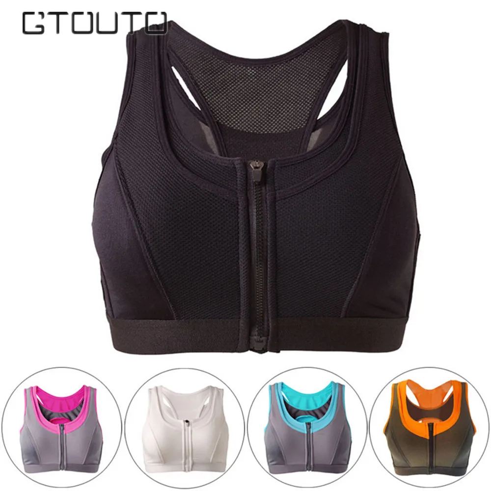 Fitness Sports Shirt Bra In Sport Yoga Women's Vest Zipper