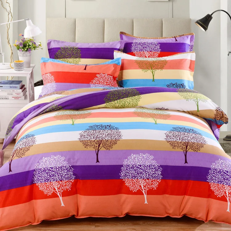 

Free Shipping Modern Style Cotton Polyester Duvet Cover Set Bed Sheet Pillow case King Size Super Soft Bedding Sets CZ131