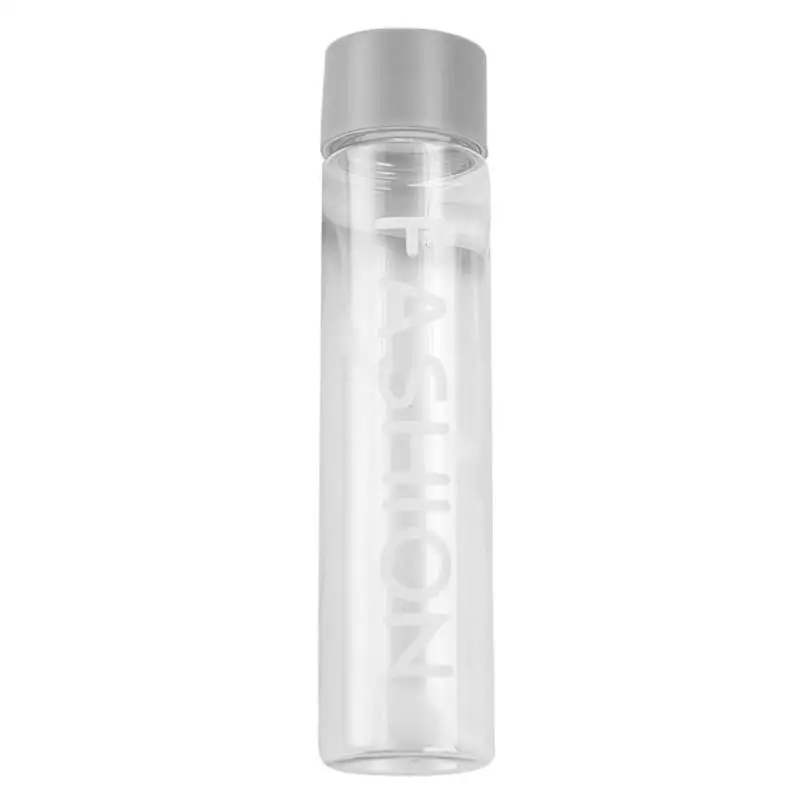 400 мл портативная пластиковая герметичная бутылка для воды для спорта, кемпинга, питья, применима для кипячения воды, мультикор - Цвет: Светло-серый